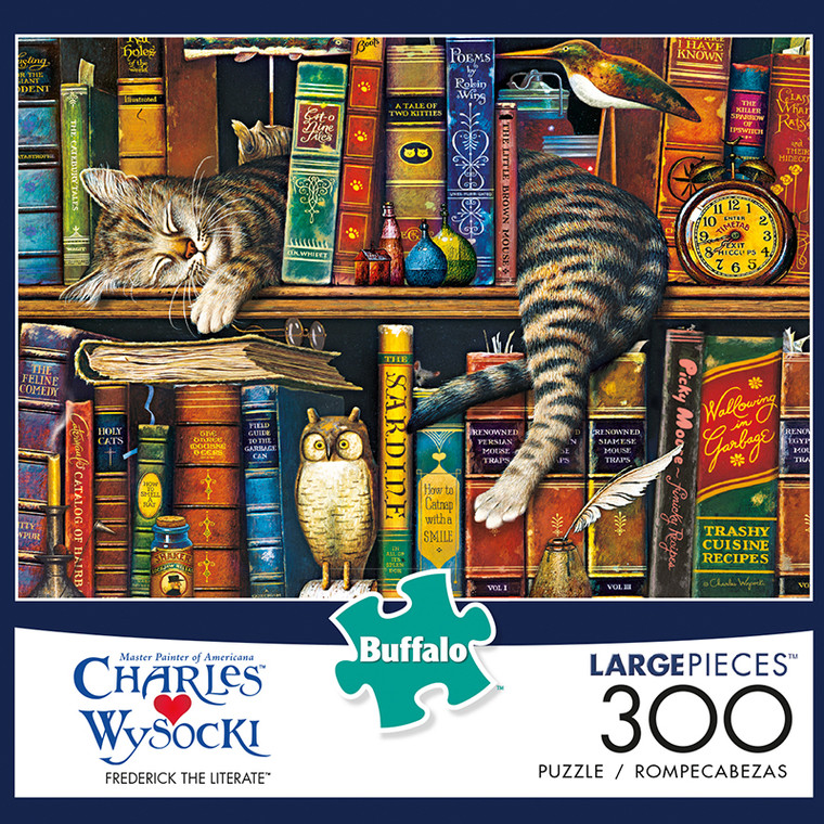 Charles Wysocki Frederick The Literate 300 Large Piece Jigsaw Puzzle Box