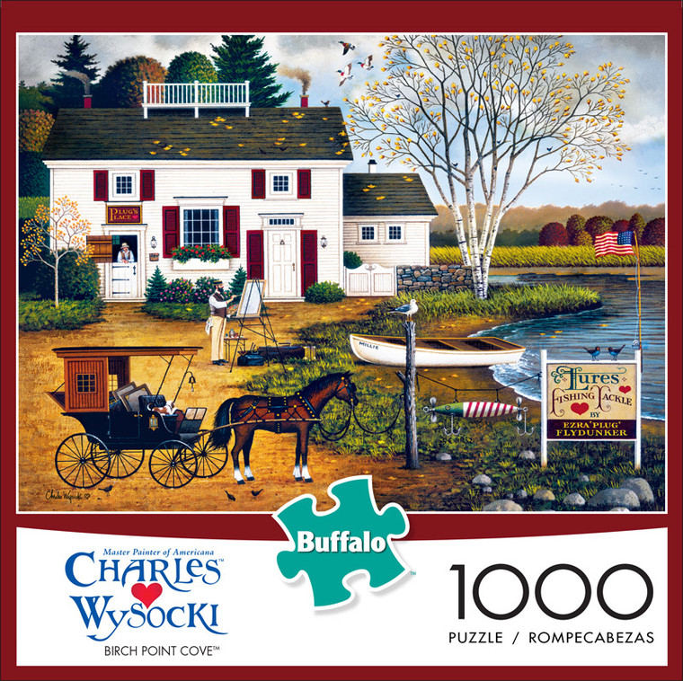 Charles Wysocki Birch Point Cove 1000 Piece Jigsaw Puzzle Front