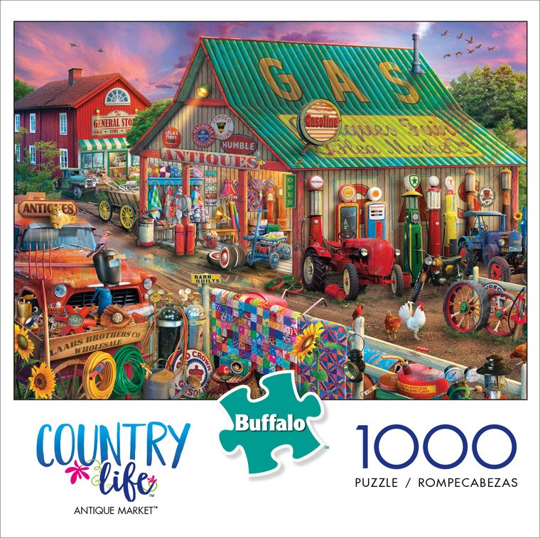 Country Life Antique Market 1000 Piece Box