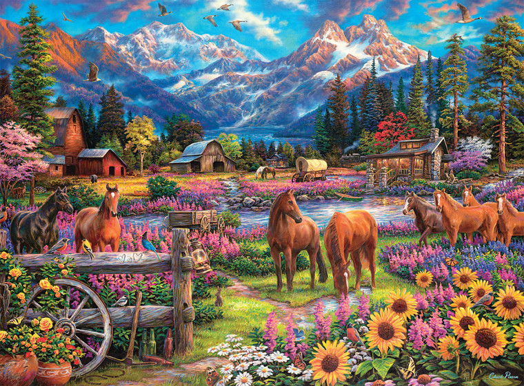 Chuck Pinson's Escapes: Free to Roam 1000 Piece Puzzle