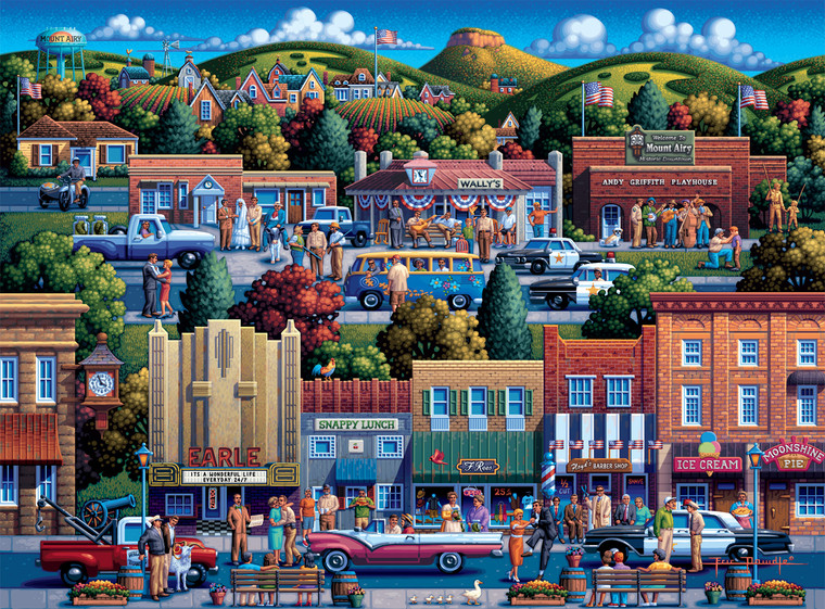 Eric Dowdle: Mt Airy, NC - Mayberry 1000 Piece Puzzle