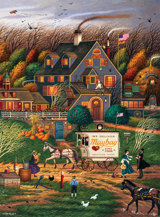 Charles Wysocki: Secret Passage Inn 1000 Piece Puzzle