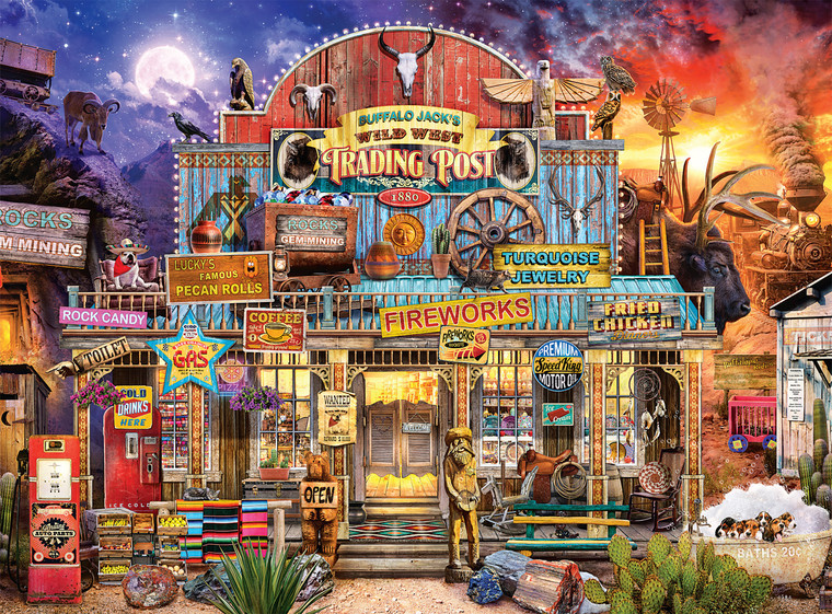 Night & Day: Wild West Trading Post 1000 Piece Puzzle