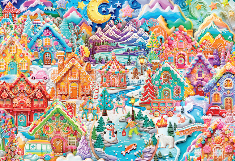 Colorful Cookietown 2000 Piece Puzzle