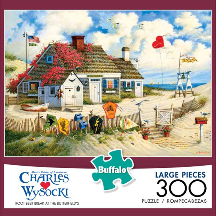 Charles Wysocki Root Beer Break at the Butterfields 300 Large Piece Jigsaw Puzzle Box